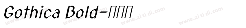 Gothica Bold字体转换